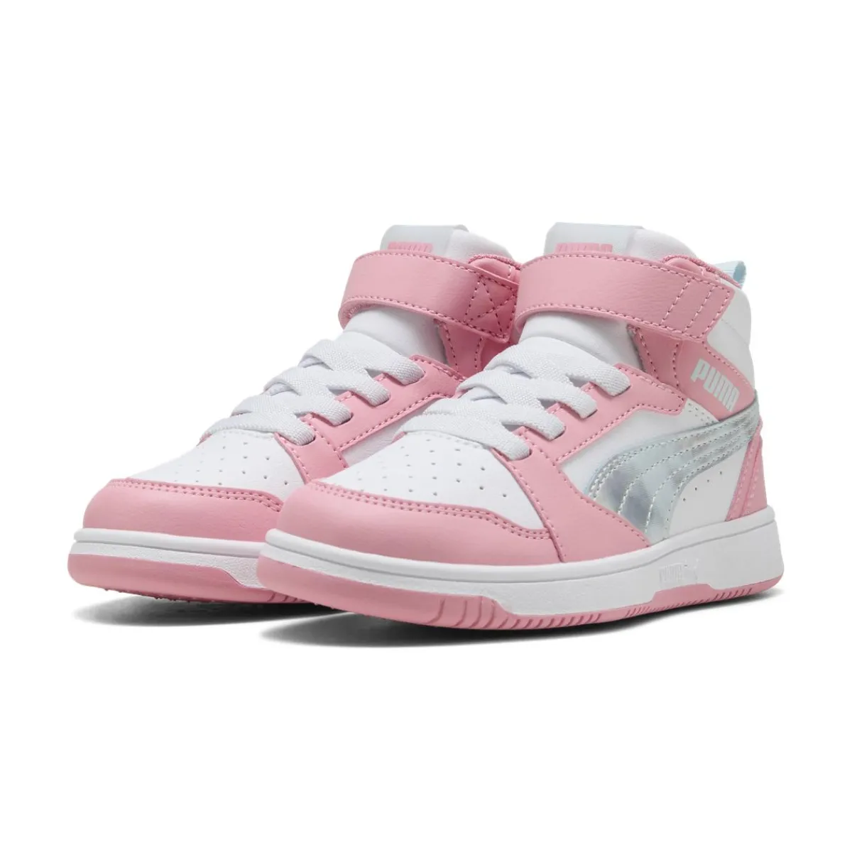 Best Sneakers alte rosa e bianche da Bambina Rebound V6 Bambino Sneakers Sportive Bambina|Scarpe Con Strappo Bambina