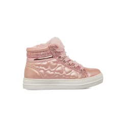 New Sneakers alte rosa glitter con zip da Bambina Bambino Sneakers Bambina