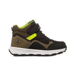 Clearance Sneakers alte verdi militare e nere Ragazzo Bambino Sneakers Bambino|Scarponcini Bambino
