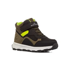 Clearance Sneakers alte verdi militare e nere Ragazzo Bambino Sneakers Bambino|Scarponcini Bambino
