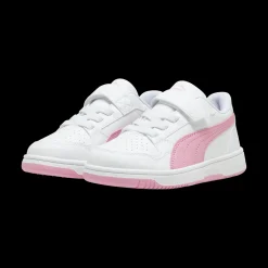 Sneakers Bambina e Ragazza Bianche e Rosa Reb-L Bambino Sneakers Sportive Bambina|Scarpe Con Strappo Bambina