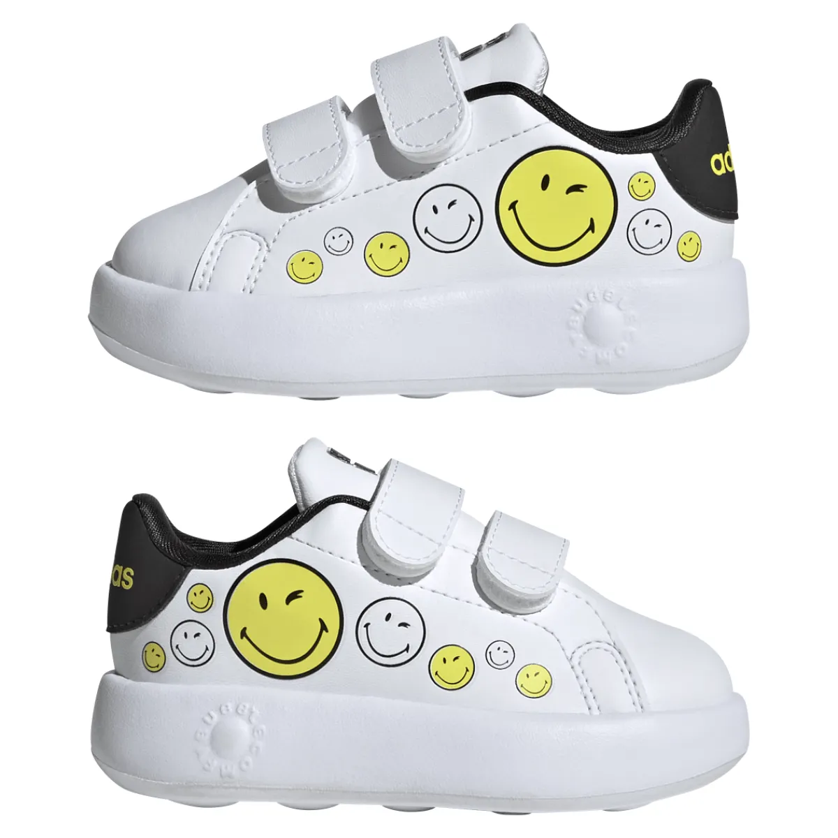 Online Sneakers bambino primi passi bianche con stampa smile Advantage Smiley Bambino Scarpe Con Strappo Bambino|Primi Passi Bambino