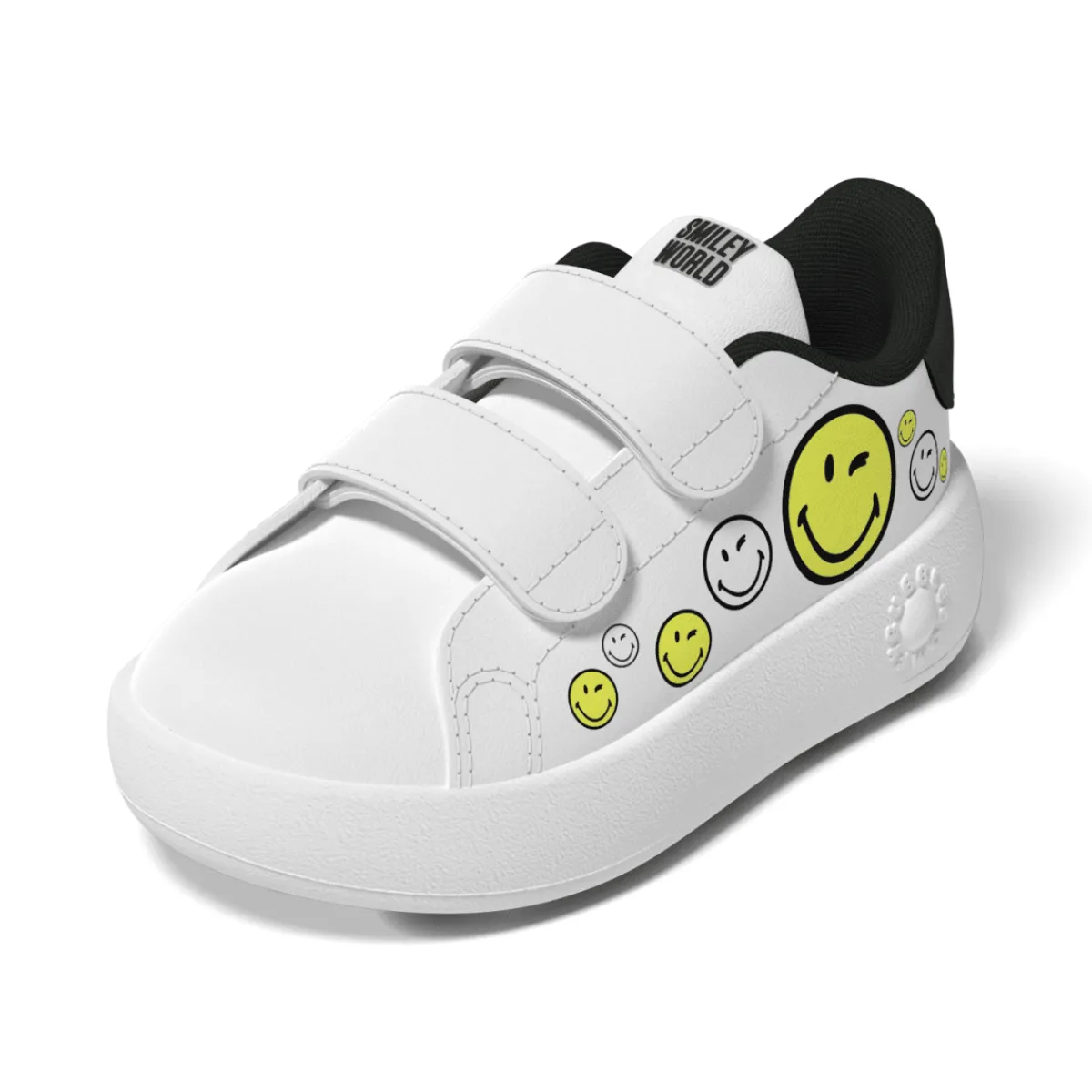 Online Sneakers bambino primi passi bianche con stampa smile Advantage Smiley Bambino Scarpe Con Strappo Bambino|Primi Passi Bambino