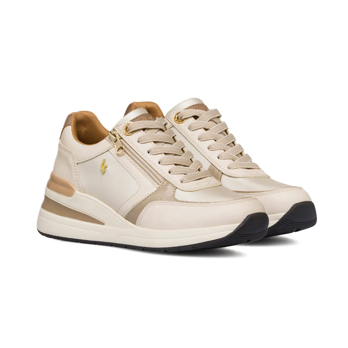 Best Sneakers beige da donna con dettagli bronzo Donna Sneakers Donna
