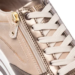 New Sneakers beige da Donna con zip decorativa Donna Sneakers Donna