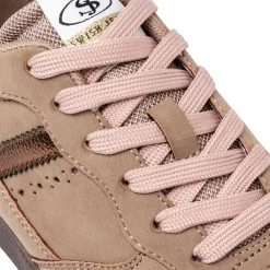 Sale Sneakers beige da Donna effetto scamosciato Donna Sneakers Donna