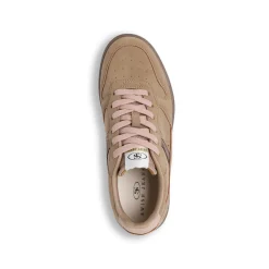 Sale Sneakers beige da Donna effetto scamosciato Donna Sneakers Donna