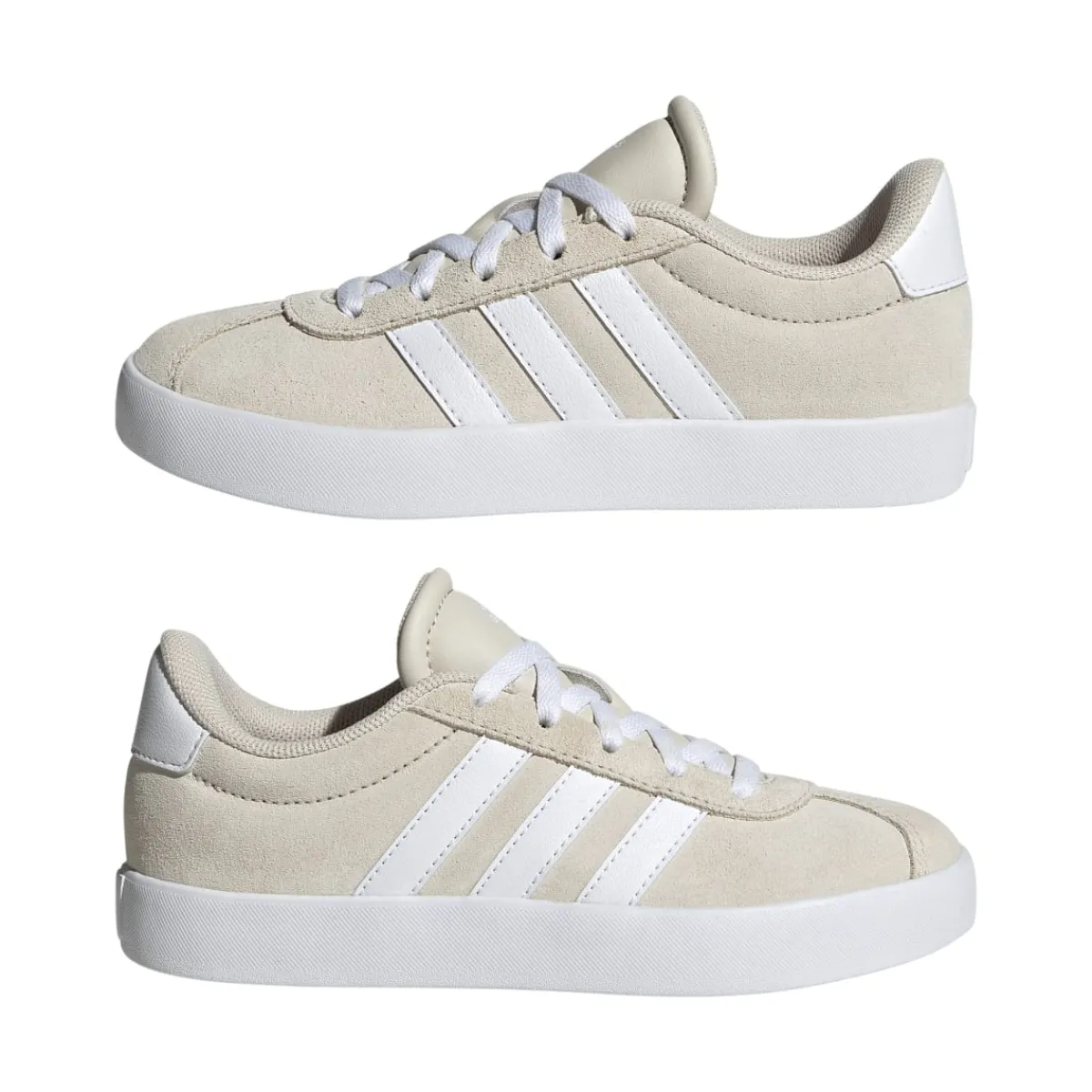 Outlet Sneakers beige da ragazza con logo VL Court 3.0 Donna/Bambino Sneakers|Scarpe Sportive Da Bambino