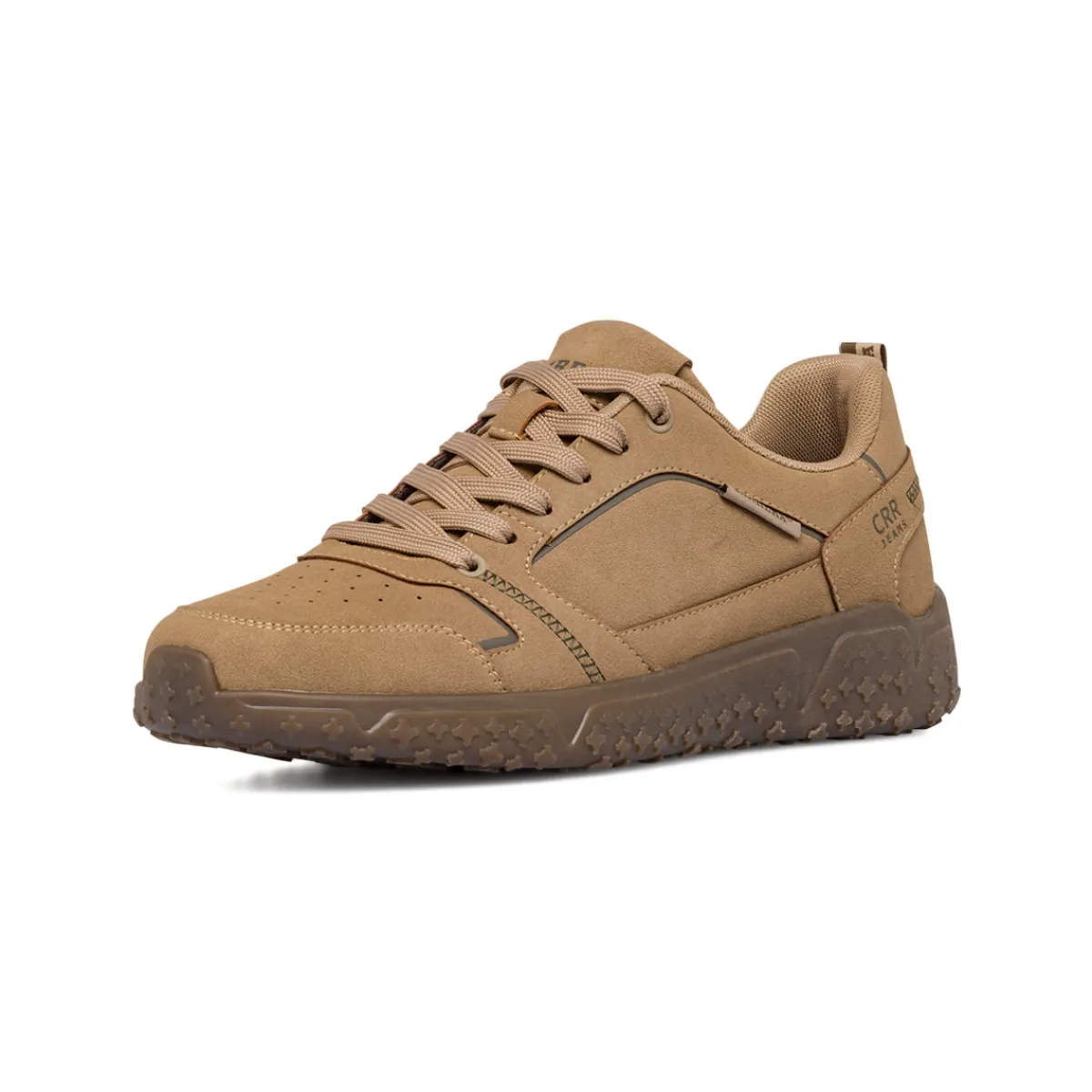 Hot Sneakers beige da Uomo con dettaglio traforato Jeans Uomo Sneakers Uomo
