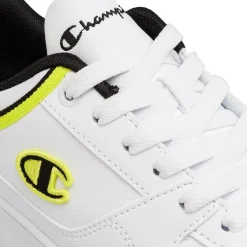 Outlet Sneakers bianche con dettagli neri e gialli da ragazzo GS Low Donna/Bambino Sneakers Sportive Bambino|Scarpe Ragazzo