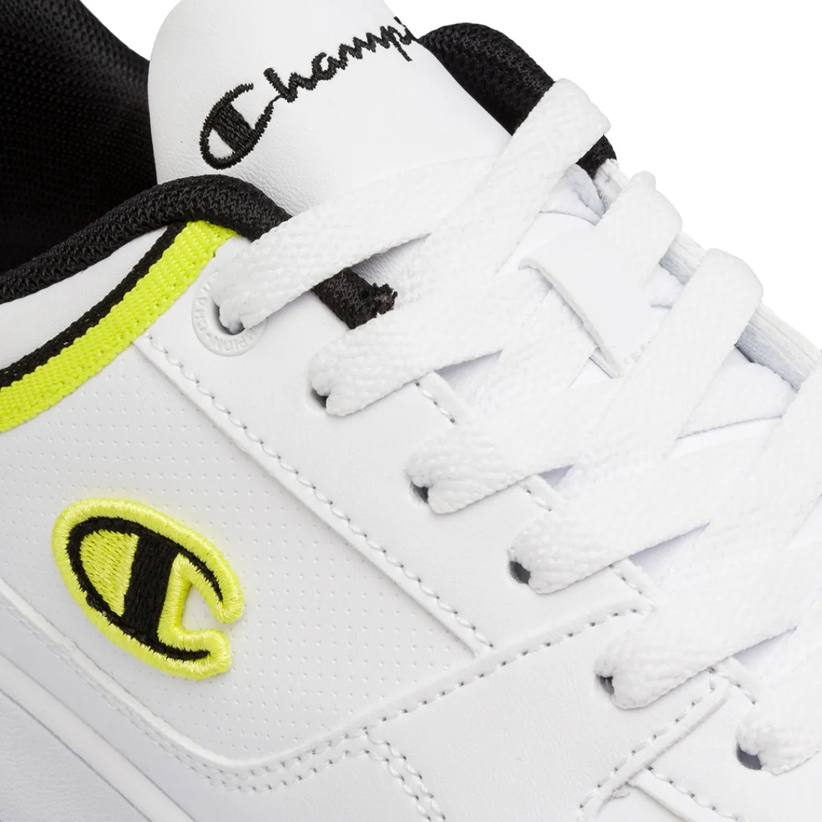 Outlet Sneakers bianche con dettagli neri e gialli da ragazzo GS Low Donna/Bambino Sneakers Sportive Bambino|Scarpe Ragazzo