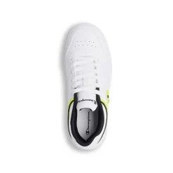 Outlet Sneakers bianche con dettagli neri e gialli da ragazzo GS Low Donna/Bambino Sneakers Sportive Bambino|Scarpe Ragazzo