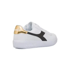 Outlet Sneakers bianche con dettaglio nero e oro da Ragazza Donna/Bambino Scarpe Ragazza|Sneakers Sportive Bambina