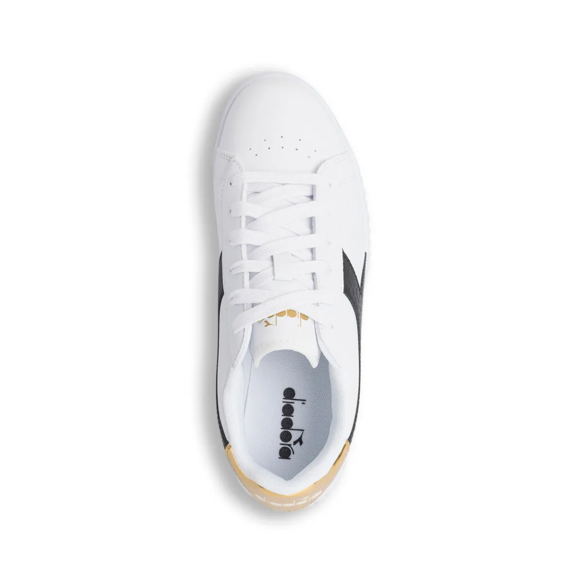 Outlet Sneakers bianche con dettaglio nero e oro da Ragazza Donna/Bambino Scarpe Ragazza|Sneakers Sportive Bambina