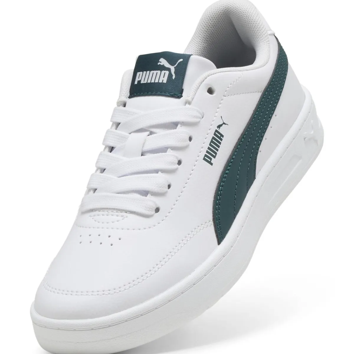 Sale Sneakers bianche con inserti verdi da Ragazzo Court Classic Clean Donna/Bambino Scarpe Sportive Da Bambino|Sneakers Sportive Bambino