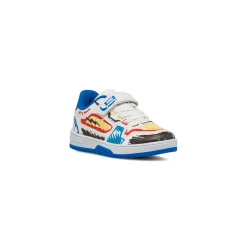 Sneakers Bianche da Bambino con dettagli colorati Bambino Sneakers Bambino|Scarpe Con Strappo Bambino