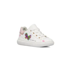 Outlet Sneakers bianche da bambina con dettagli glitter e farfalla con paillettes Bambino Sneakers Bambina