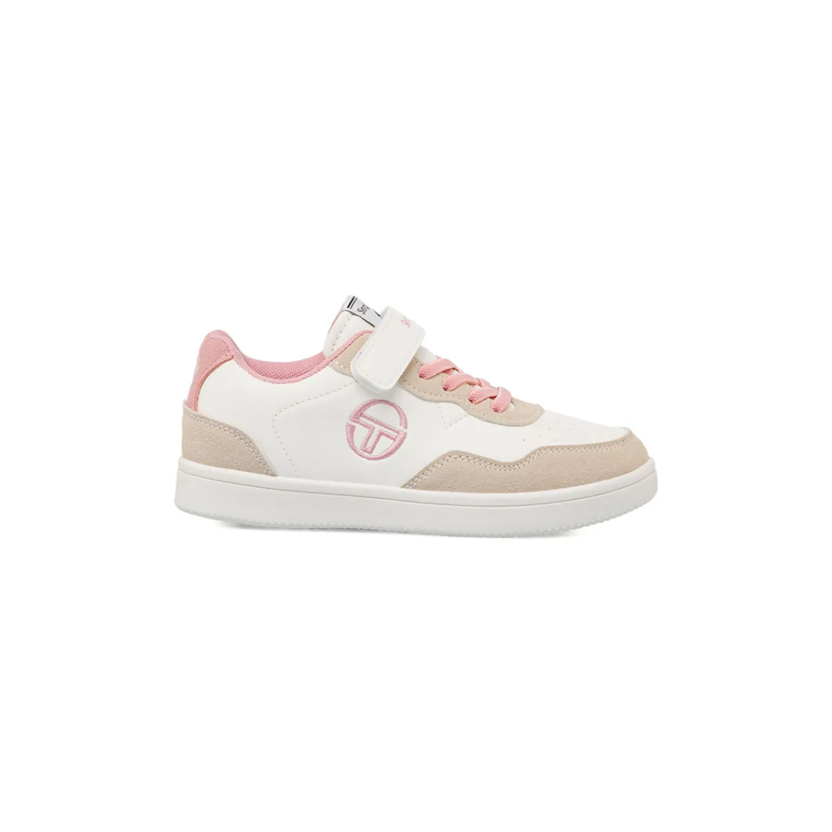 Outlet Sneakers bianche da Bambina con dettagli rosa Bambino Scarpe Sportive Da Bambino|Scarpe Sportive
