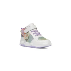 Best Sneakers bianche da bambina con dettagli lilla e glitter Bambino Sneakers Bambina|Scarpe Con Strappo Bambina