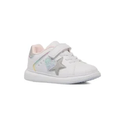 Discount Sneakers bianche da Bambina con dettagli glitter Bambino Sneakers Bambina|Scarpe Con Strappo Bambina