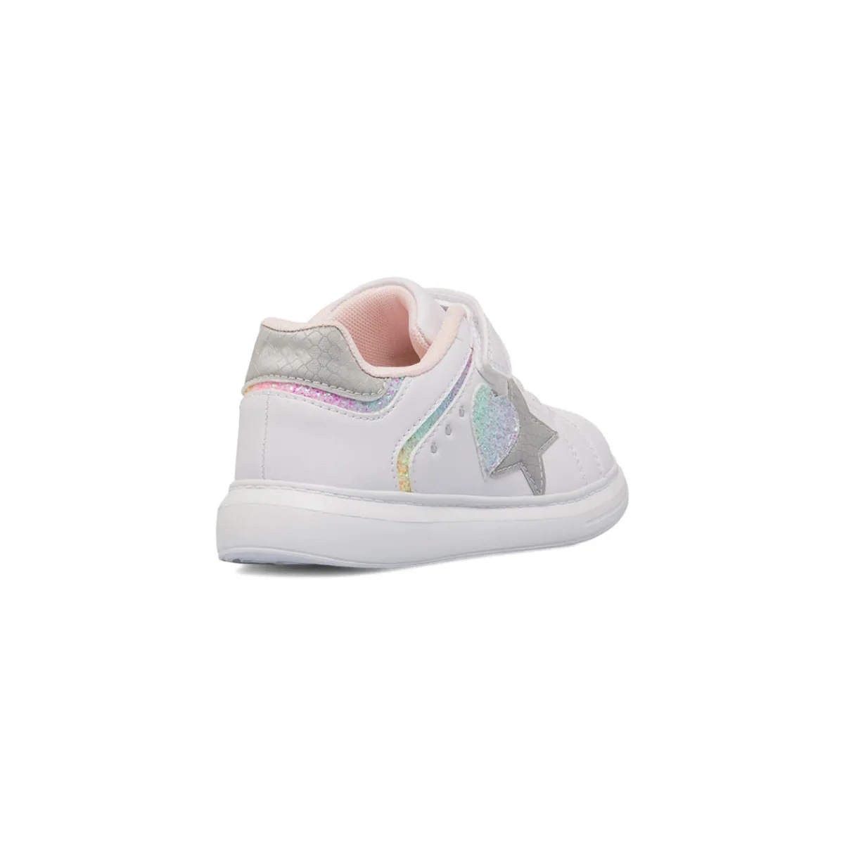 Discount Sneakers bianche da Bambina con dettagli glitter Bambino Sneakers Bambina|Scarpe Con Strappo Bambina