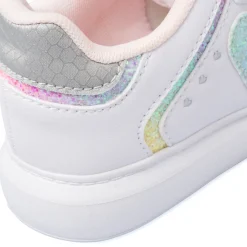 Discount Sneakers bianche da Bambina con dettagli glitter Bambino Sneakers Bambina|Scarpe Con Strappo Bambina