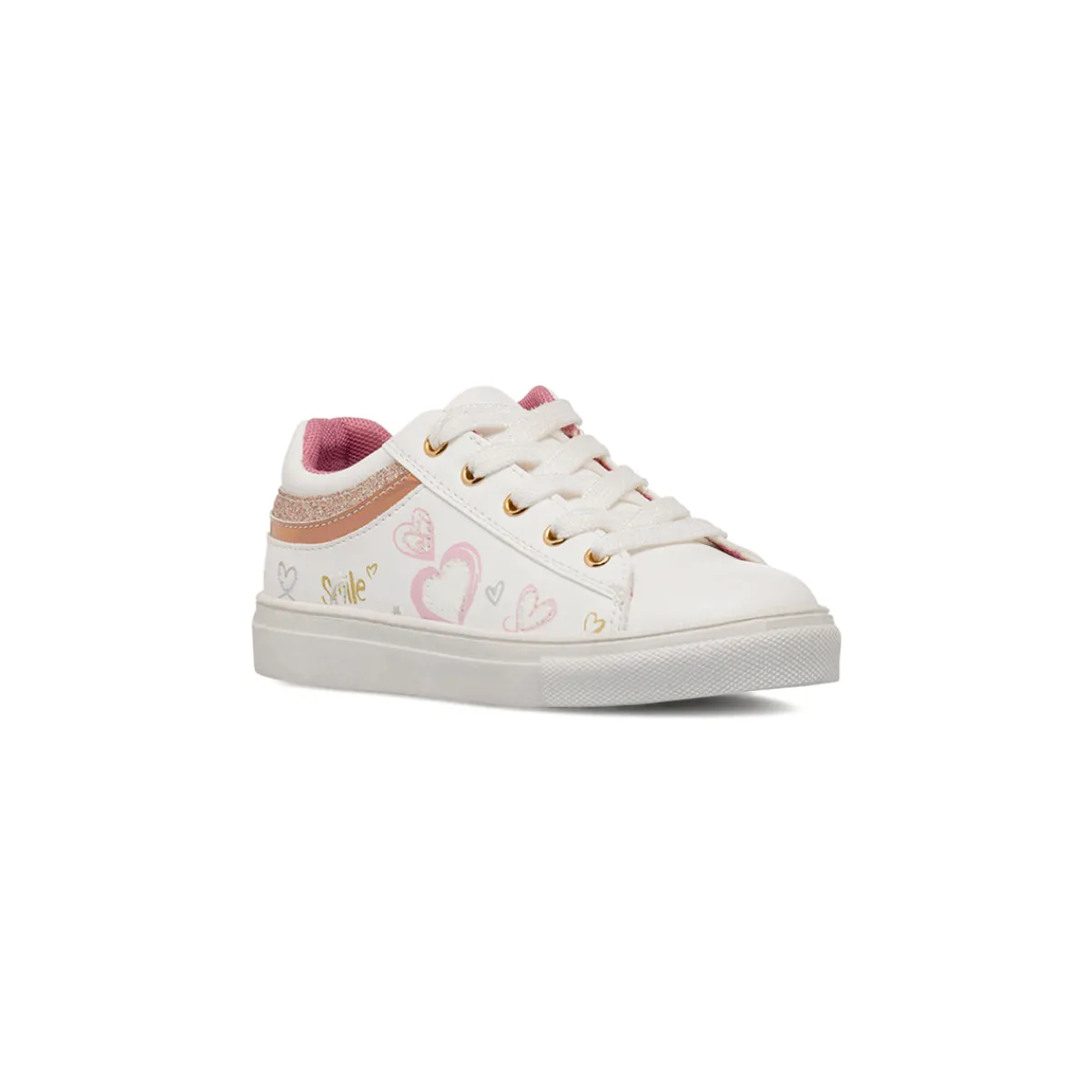 Discount Sneakers bianche da Bambina con cuoricini Bambino Sneakers Bambina