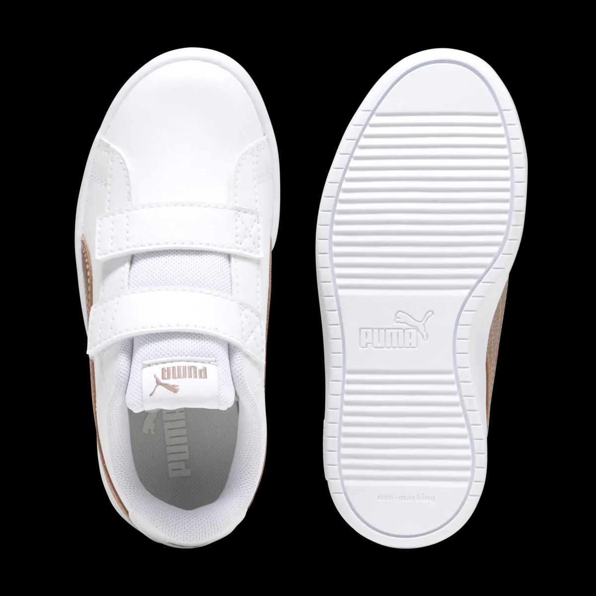 Best Sneakers bianche da bambina con doppio velcro Rickie Classic V PS Bambino Sneakers Sportive Bambina|Scarpe Con Strappo Bambina