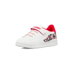 Sneakers bianche da Bambino con dettagli rossi e Strappo Bambino Scarpe Sportive Da Bambino|Sneakers Sportive Bambino