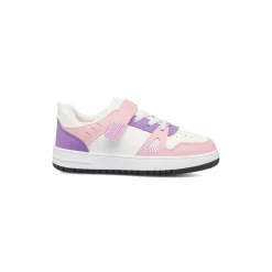 Best Sneakers bianche da bambina con dettagli rosa e lilla Bambino Sneakers Bambina|Scarpe Con Strappo Bambina