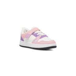 Best Sneakers bianche da bambina con dettagli rosa e lilla Bambino Sneakers Bambina|Scarpe Con Strappo Bambina