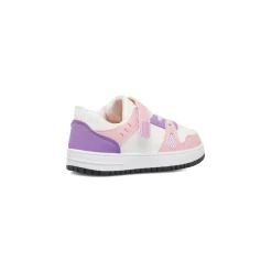 Best Sneakers bianche da bambina con dettagli rosa e lilla Bambino Sneakers Bambina|Scarpe Con Strappo Bambina
