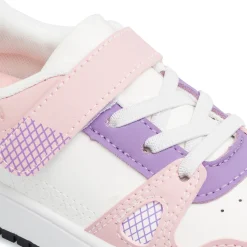 Best Sneakers bianche da bambina con dettagli rosa e lilla Bambino Sneakers Bambina|Scarpe Con Strappo Bambina