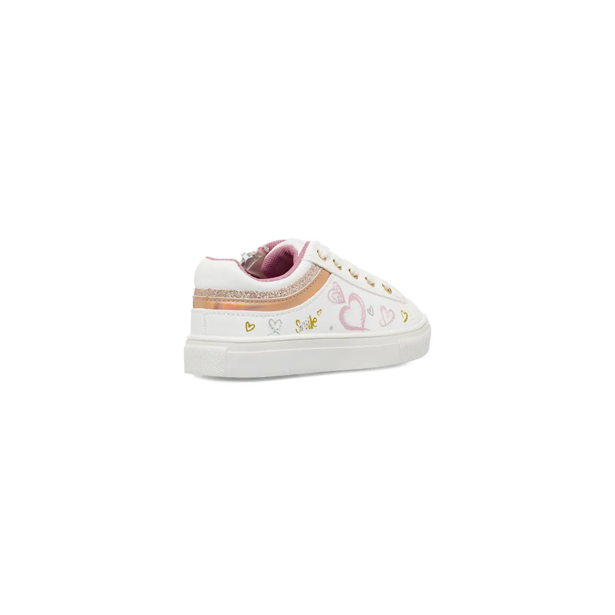 Sale Sneakers bianche da Bambina con dettagli rosa Bambino Sneakers Bambina