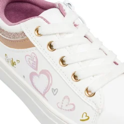 Sale Sneakers bianche da Bambina con dettagli rosa Bambino Sneakers Bambina