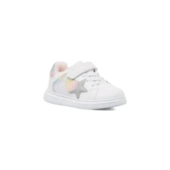Discount Sneakers bianche da bambina con cuore e stella glitter Bambino Sneakers Bambina|Scarpe Con Strappo Bambina