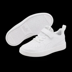 Hot Sneakers bianche da bambina con velcro e lacci Rickie AC+ PS Bambino Sneakers Sportive Bambina|Scarpe Con Strappo Bambina