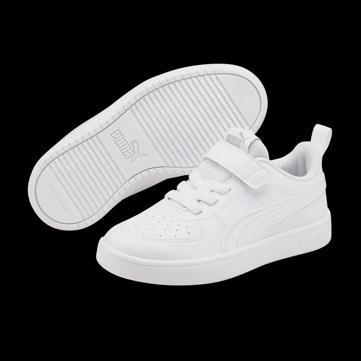 Hot Sneakers bianche da bambina con velcro e lacci Rickie AC+ PS Bambino Sneakers Sportive Bambina|Scarpe Con Strappo Bambina