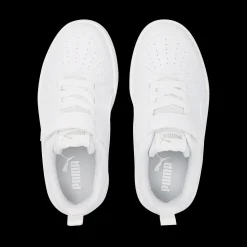 Hot Sneakers bianche da bambina con velcro e lacci Rickie AC+ PS Bambino Sneakers Sportive Bambina|Scarpe Con Strappo Bambina