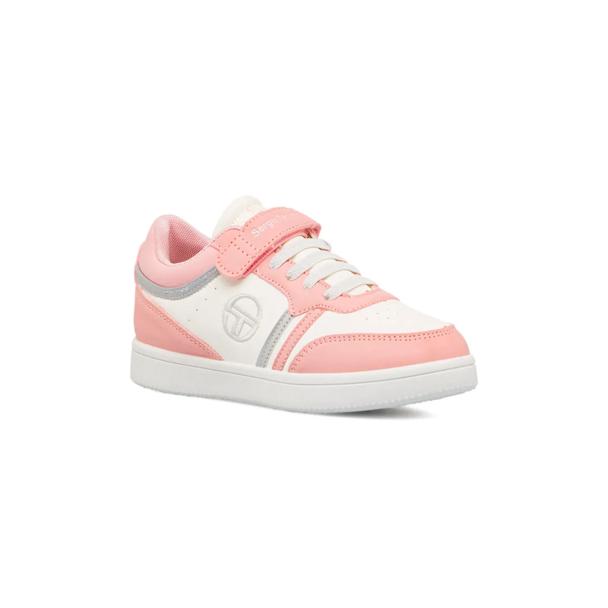 Hot Sneakers bianche da bambina con dettagli rosa Bambino Sneakers Sportive Bambina|Scarpe Con Strappo Bambina