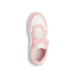 Hot Sneakers bianche da bambina con dettagli rosa Bambino Sneakers Sportive Bambina|Scarpe Con Strappo Bambina