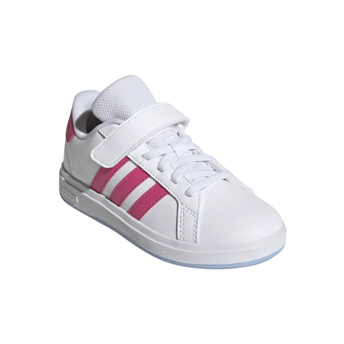 Best Sneakers bianche da Bambina e Ragazza con dettagli Rosa GRAND COURT 2.0 Bambino Sneakers Sportive Bambina|Scarpe Con Strappo Bambina