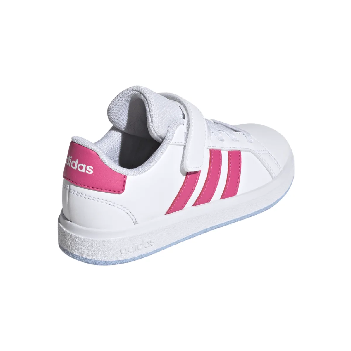 Best Sneakers bianche da Bambina e Ragazza con dettagli Rosa GRAND COURT 2.0 Bambino Sneakers Sportive Bambina|Scarpe Con Strappo Bambina
