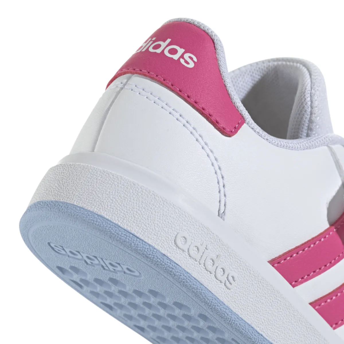 Best Sneakers bianche da Bambina e Ragazza con dettagli Rosa GRAND COURT 2.0 Bambino Sneakers Sportive Bambina|Scarpe Con Strappo Bambina