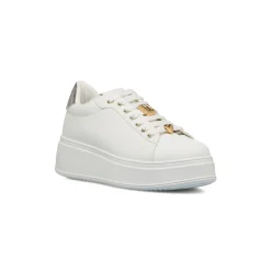 Sneakers bianche da donna con dettagli oro Donna Sneakers Donna