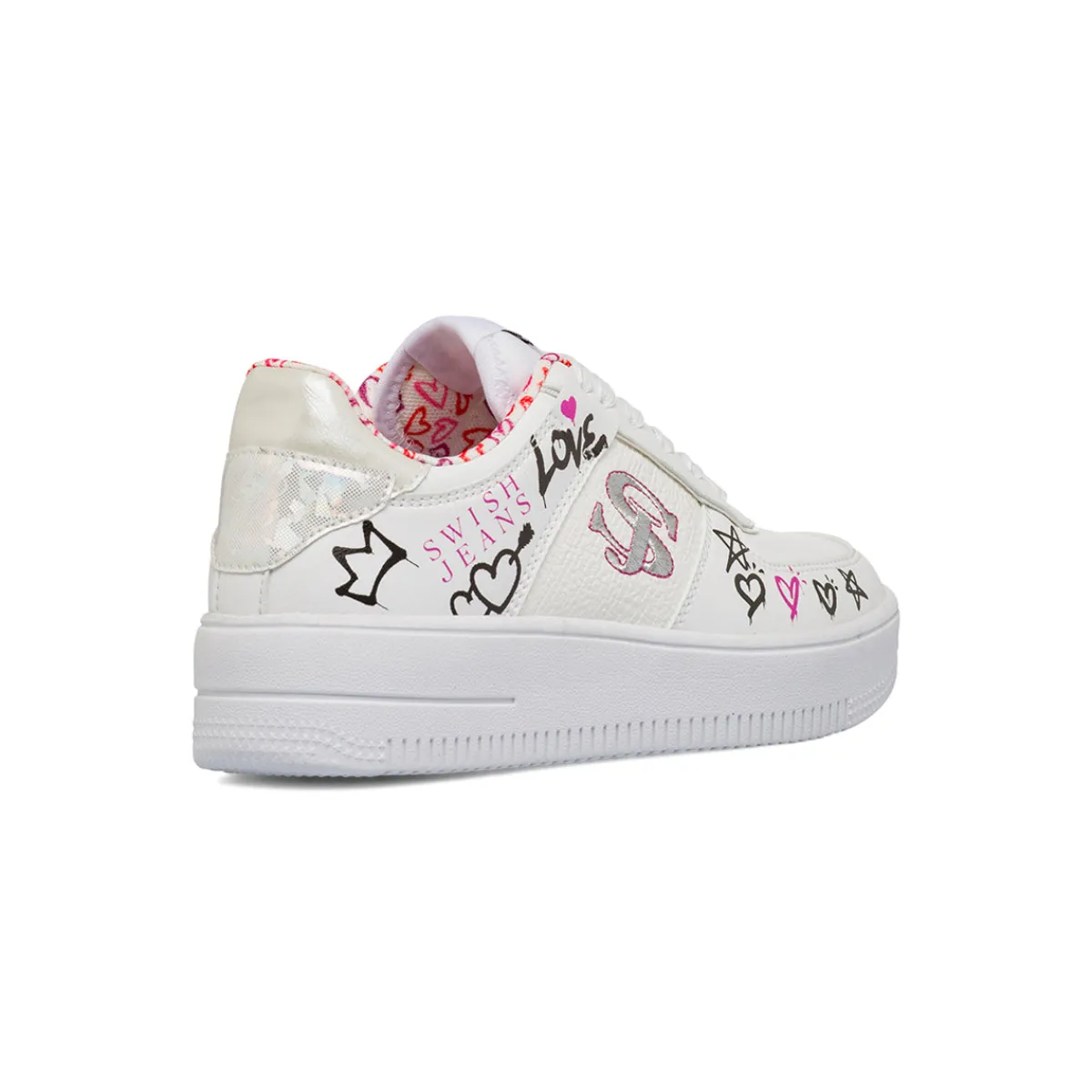 New Sneakers bianche da Donna con stampe Donna Sneakers Donna