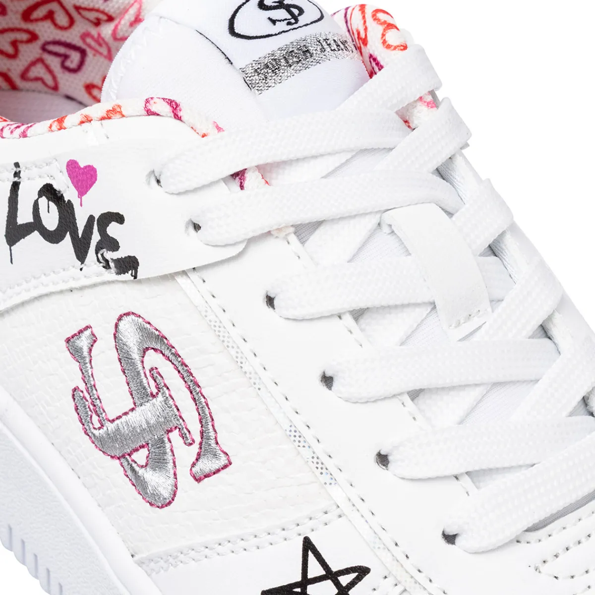 New Sneakers bianche da Donna con stampe Donna Sneakers Donna