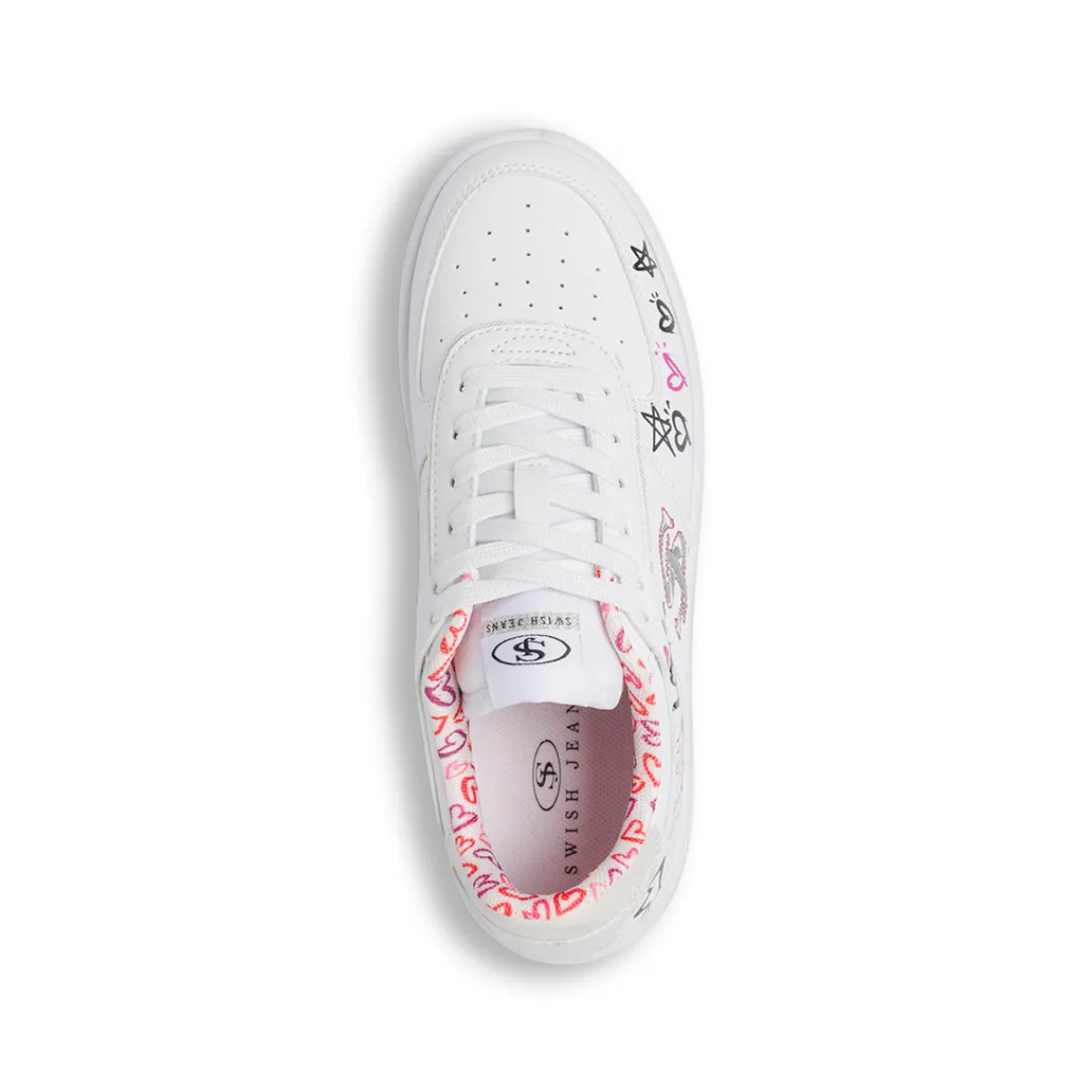 New Sneakers bianche da Donna con stampe Donna Sneakers Donna