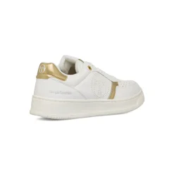 Outlet Sneakers bianche da Donna con dettagli oro Donna Scarpe Sportive|Sneakers Sport