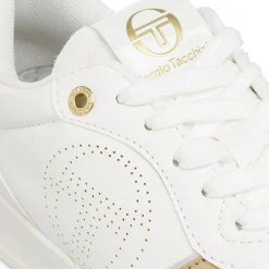 Outlet Sneakers bianche da Donna con dettagli oro Donna Scarpe Sportive|Sneakers Sport